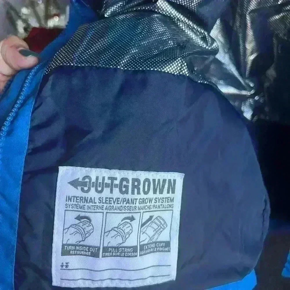 Columbia Omnitech Youth Boys Bugaboo II Bright Indigo Jacket, Large - Picture 5 of 10